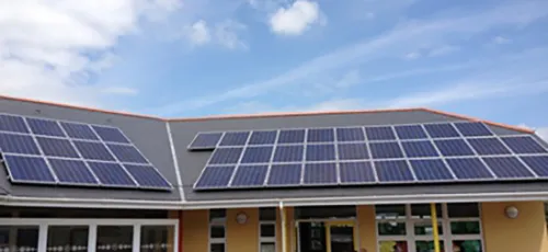 Solar panel installation at Ty Croes School, Carmarthen