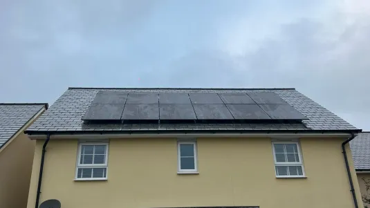 Slate Roof Solar Installation in Newton Abbot