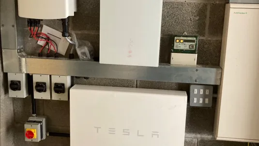 Tesla battery storage installation